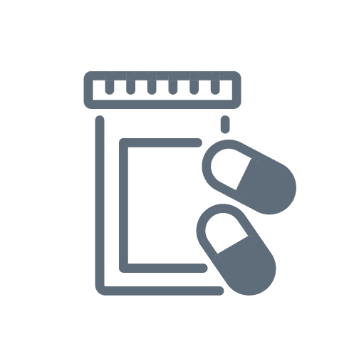 parasite prevention pill icon in circle