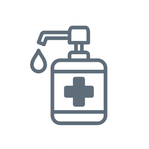 pet shampoo icon in circle